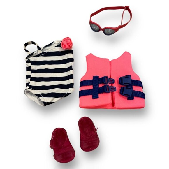 Our Generation Doll Beach Vacation Play Set - Swimsuits Sunglasses Accessories - Picture 5 of 12